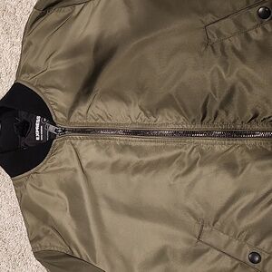 New Prefect Mint For Christmas men's Express green black Aviator jacket small